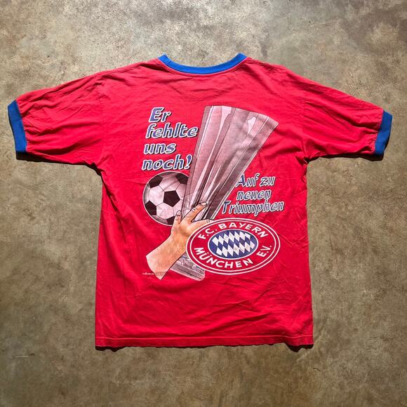 Vintage 1996 Bayern Munich European Champions Ringer Shirt - Picture 3 of 4